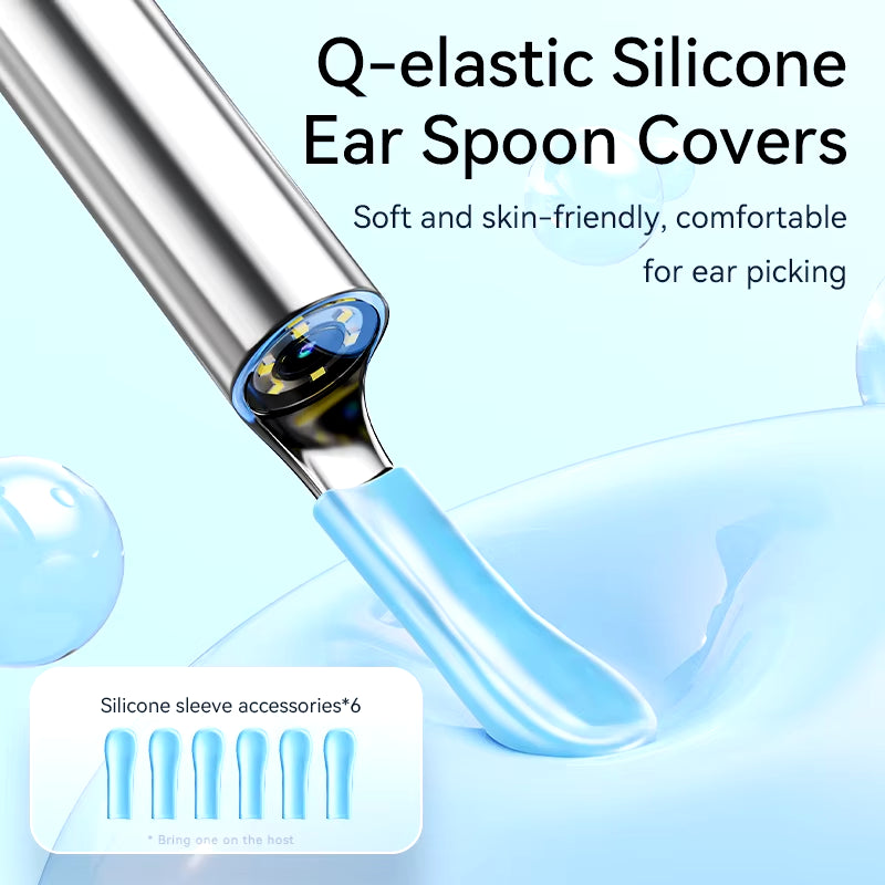 Ear Cleaner with Camera Set Ear Sticks Otoscope USB C Charging Endoscope Wax Removal Tool Earpick Mini Camera Ear Cleaning Set