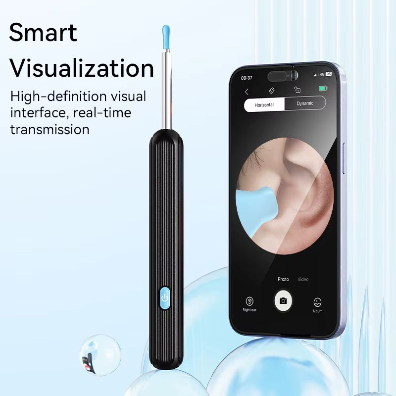 Ear Cleaner with Camera Set Ear Sticks Otoscope USB C Charging Endoscope Wax Removal Tool Earpick Mini Camera Ear Cleaning Set