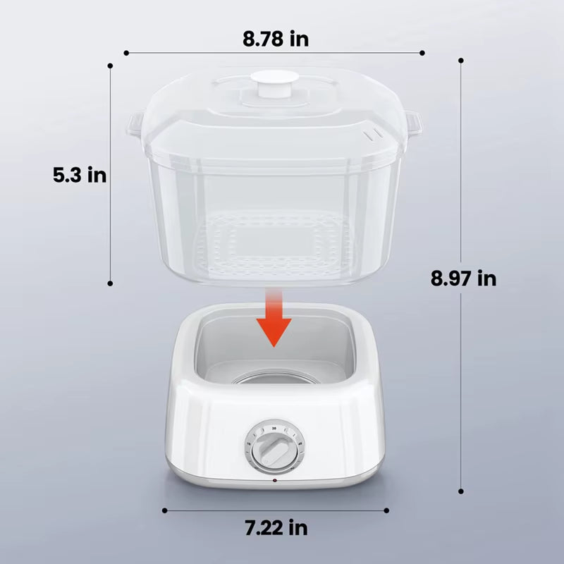 Hot Towel Warmer,Rapid Heating Towel Steamer for Facials Can Hold 12 Mini Wet Towels, Portable Mini Towel Warmer EU Plug