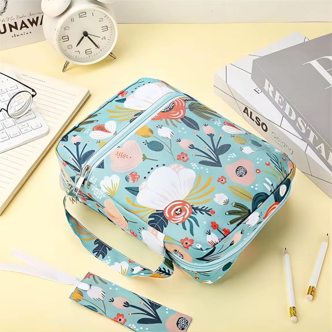 Bible Cover, Bible Cover Women'S Bible Bag with Bookmarks Portable Bible Carrying Case for Girls as a Catholic Christian Gift, L
