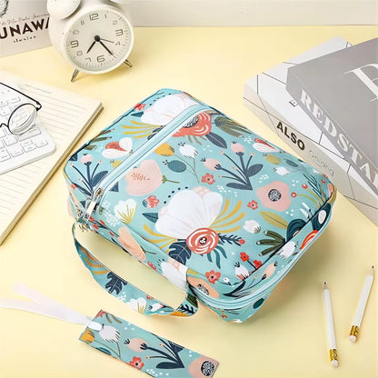 Bible Cover, Bible Cover Women'S Bible Bag with Bookmarks Portable Bible Carrying Case for Girls as a Catholic Christian Gift, L