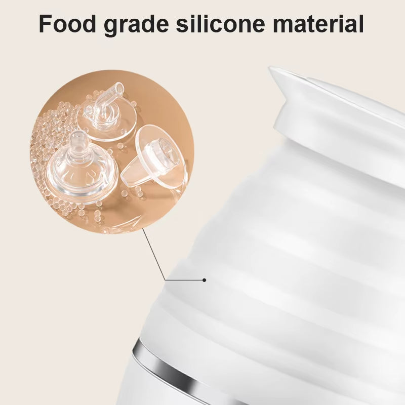 110V/220V Travel Camping Portable Foldable Silicone Electric Kettle Boiling Hot Water Thermal Insulation Heating Boiler Tea Pot