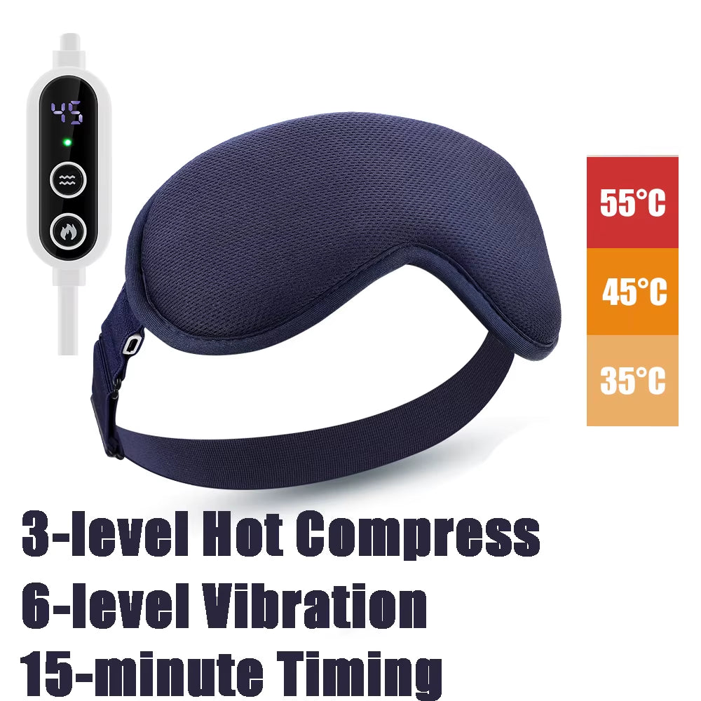 Heated Eye Mask,Usb Eye Mask for Dry Eyes with Constant Heating Temperature, Warm Compress Heating Pad for Sleep Dark Circles