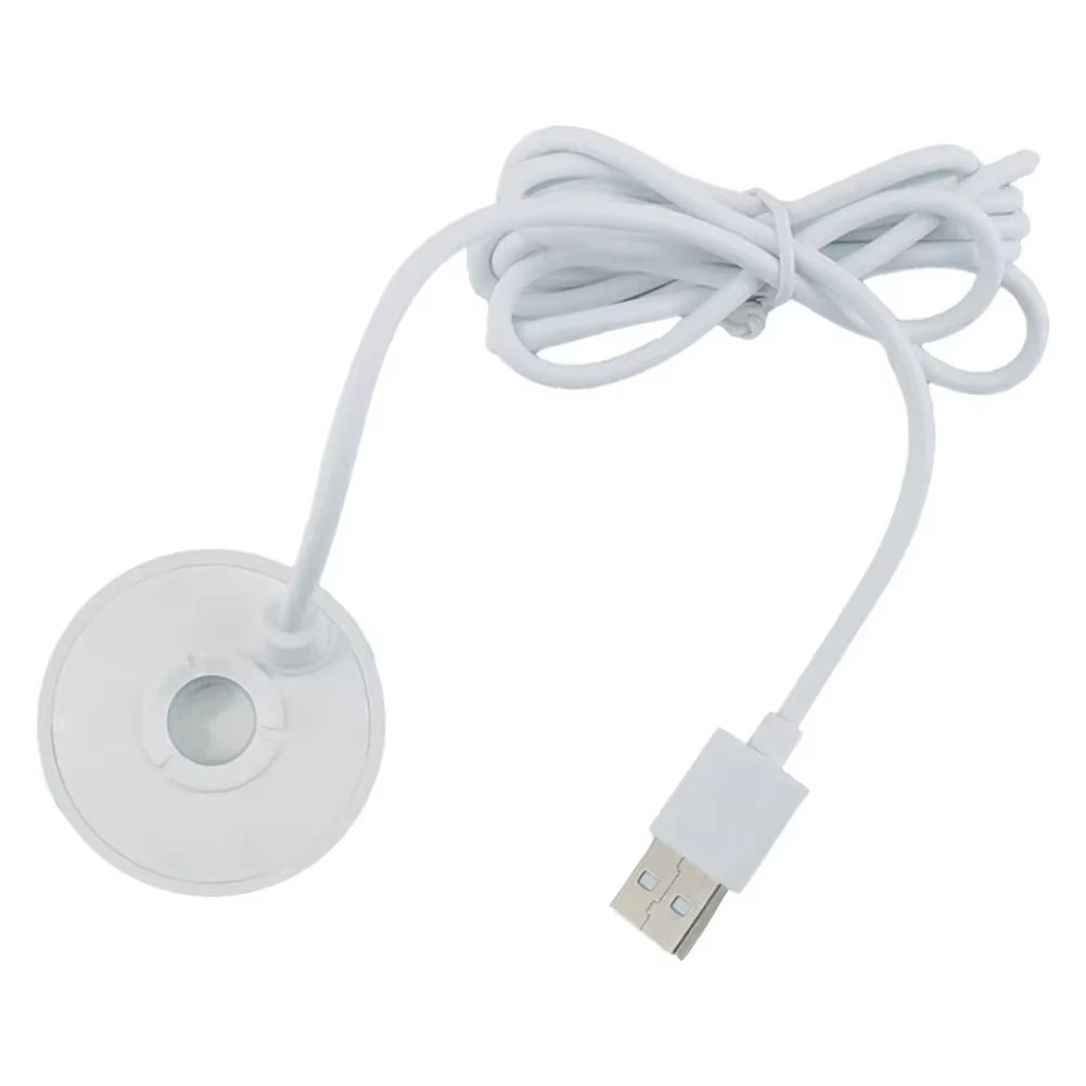 2-IN-1 USB 5V Mist Maker Fogger Mist Maker Colorful LED Lights 5V Sound Fountain Atomizer for Pond Rockery Fish Sink Mist Maker