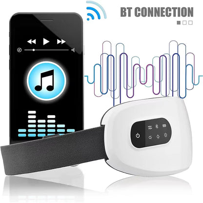 4D Eye Massager Smart Airbag Vibration Eye Care Instrument Hot Compress Bluetooth Eye Massage Glasses Fatigue Anti-Wrinkle Care