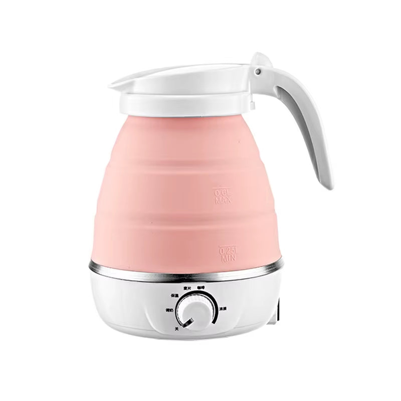 110V/220V Travel Camping Portable Foldable Silicone Electric Kettle Boiling Hot Water Thermal Insulation Heating Boiler Tea Pot
