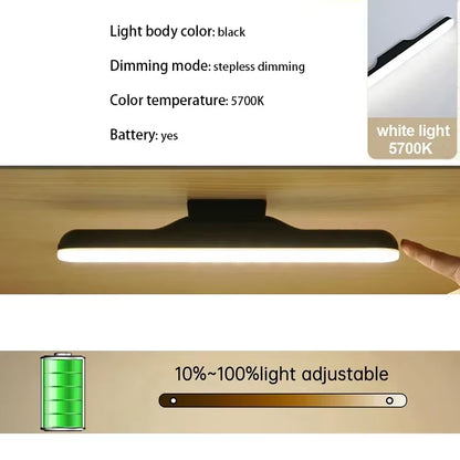 LED Makeup Mirror Light 5V USB Rechargeable Vanity Lamp Eye Protection Hanging Magnetic Desk Lamps Touch Switch Book Lights