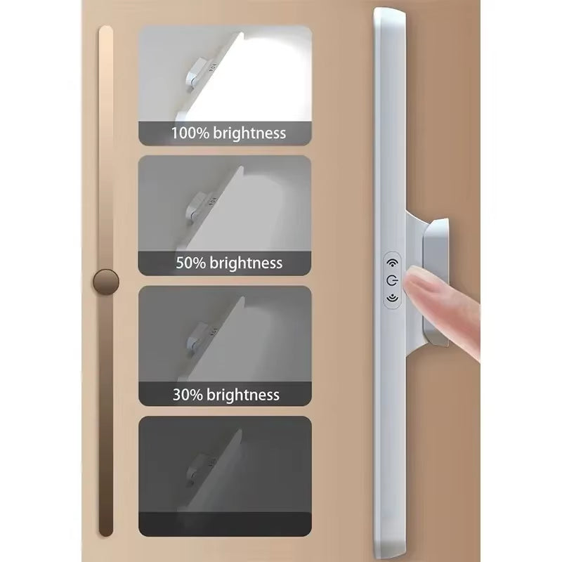 LED Makeup Mirror Light 5V USB Rechargeable Vanity Lamp Eye Protection Hanging Magnetic Desk Lamps Touch Switch Book Lights