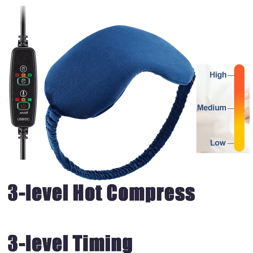 Heated Eye Mask,Usb Eye Mask for Dry Eyes with Constant Heating Temperature, Warm Compress Heating Pad for Sleep Dark Circles
