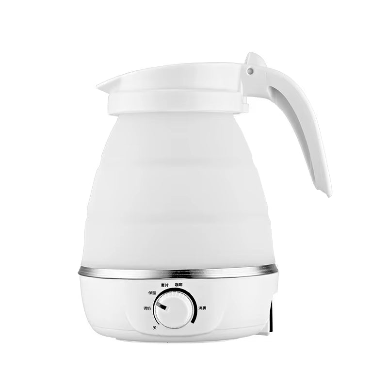 110V/220V Travel Camping Portable Foldable Silicone Electric Kettle Boiling Hot Water Thermal Insulation Heating Boiler Tea Pot