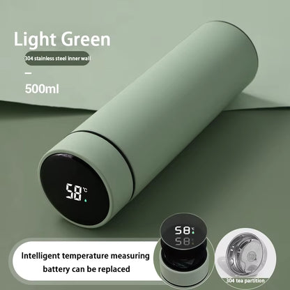 Smart Digital Water Bottle Keeps Cold and Heat Thermal Bottle Stainless Steel Thermos for Baby Children Kids Terms