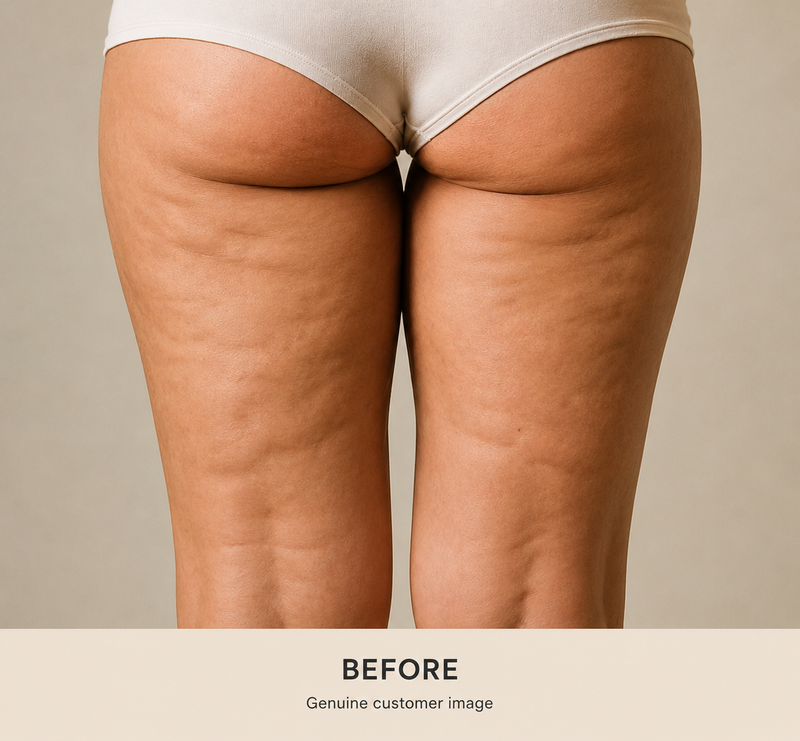Before consistent body-care routine