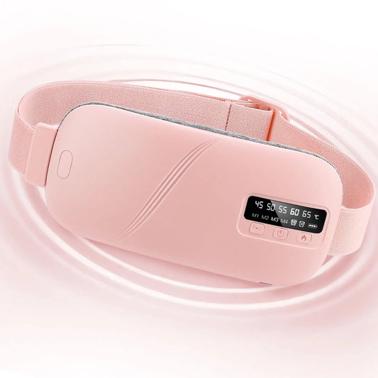 Women'S Intelligent Menstrual Heating Belt 5-Speed Heat 4-Speed Vibration Massage Womb Warmer Nuangongbao Period Relief Waist Ma