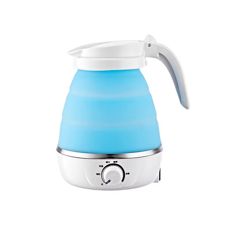 110V/220V Travel Camping Portable Foldable Silicone Electric Kettle Boiling Hot Water Thermal Insulation Heating Boiler Tea Pot
