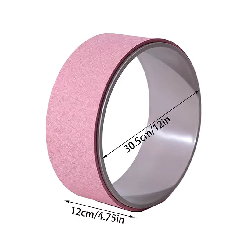 Yoga Wheel Pilates Accessories Home Gym Tool Exercise Equipment Fitness Bodybuilding Circle Muscle Massage Back Training Roller