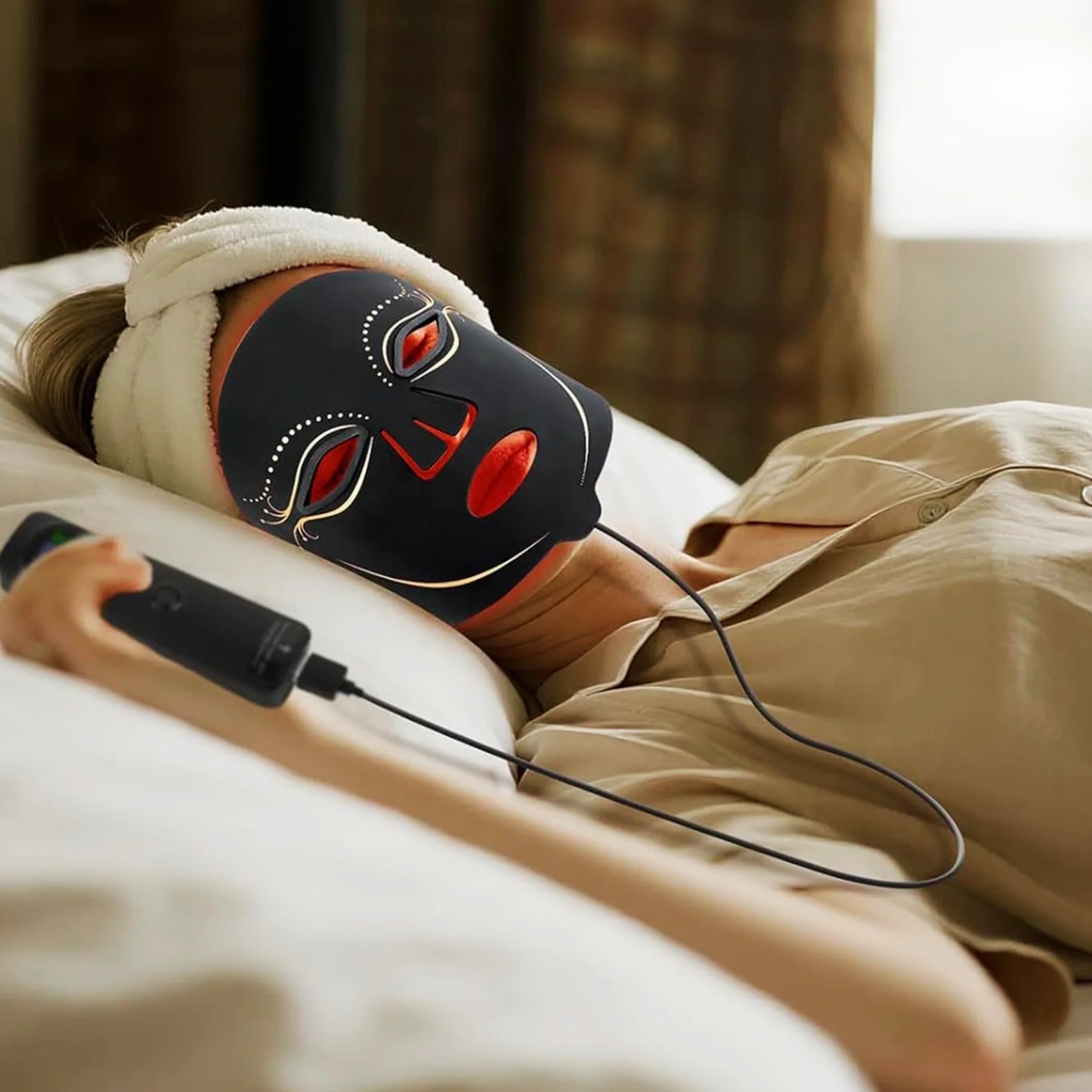 AuraBeam Travel Mask