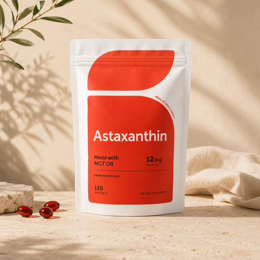 Astaxanthin 12mg Softgels with MCT Oil – 120 Capsules