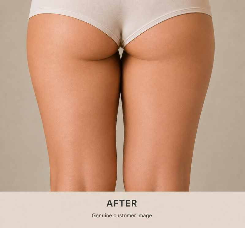After consistent body-care routine