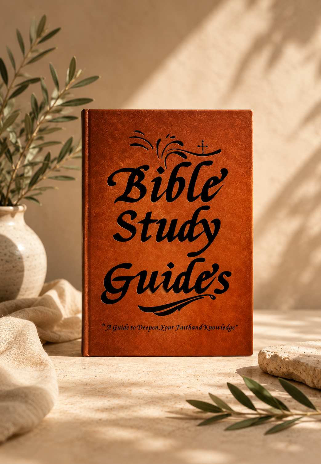 Bible study guide brand workspace