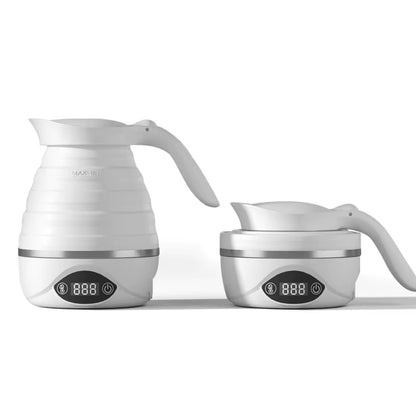 110V/220V Travel Camping Portable Foldable Silicone Electric Kettle Boiling Hot Water Thermal Insulation Heating Boiler Tea Pot