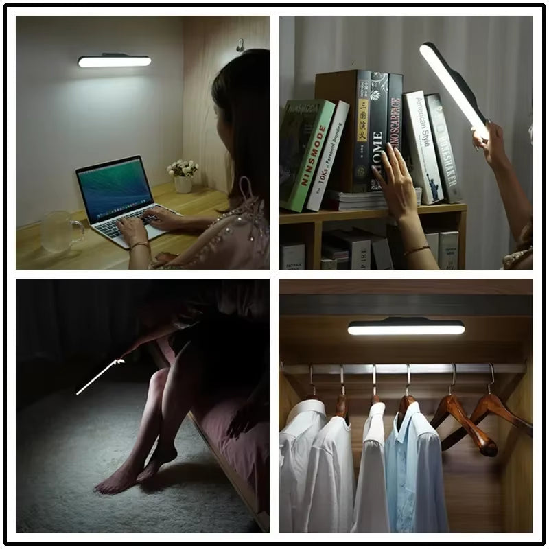 LED Makeup Mirror Light 5V USB Rechargeable Vanity Lamp Eye Protection Hanging Magnetic Desk Lamps Touch Switch Book Lights