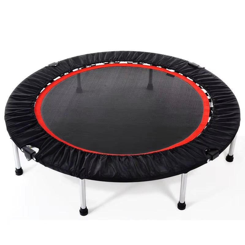 2025 New Trampoline Fitness Home Stable Anti-Rollover Foldable Indoor Adult Sports Exercise Load 150Kg