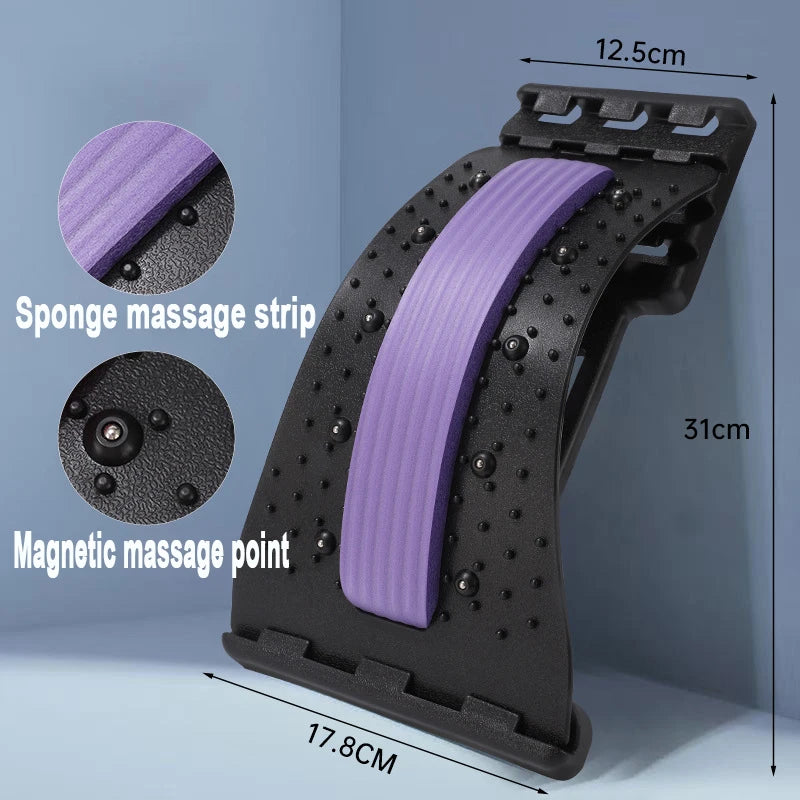 Lumbar Stretcher Device for Lower Back Pain Lower Device for Back Opening Yoga Spine Correction Pillow for Back Chiropracticybam